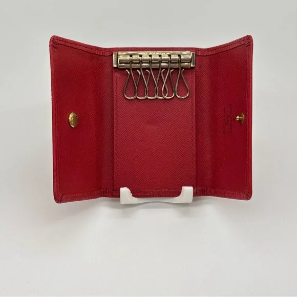 小物 Louis Vuitton 6 Key Holder Epi Leather Louis Vuitton Epi 6 Key Holder Vintage Red USED | eBay